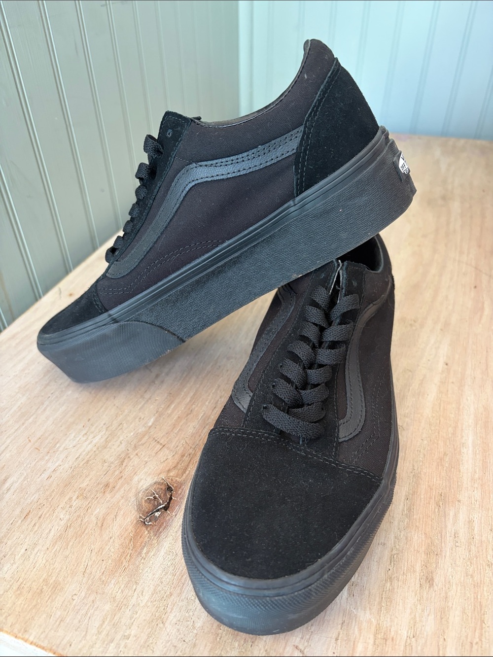 Vans Platform Old Skool Sneakers in Black